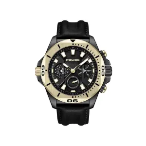 Police Black Artificial Leather Watch
