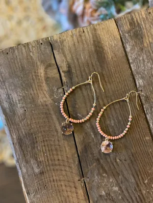 Pretty In Pink Teardrop Earrings