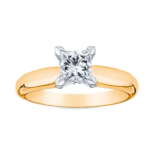 Princess Cut Diamond Solitaire Engagement Rings