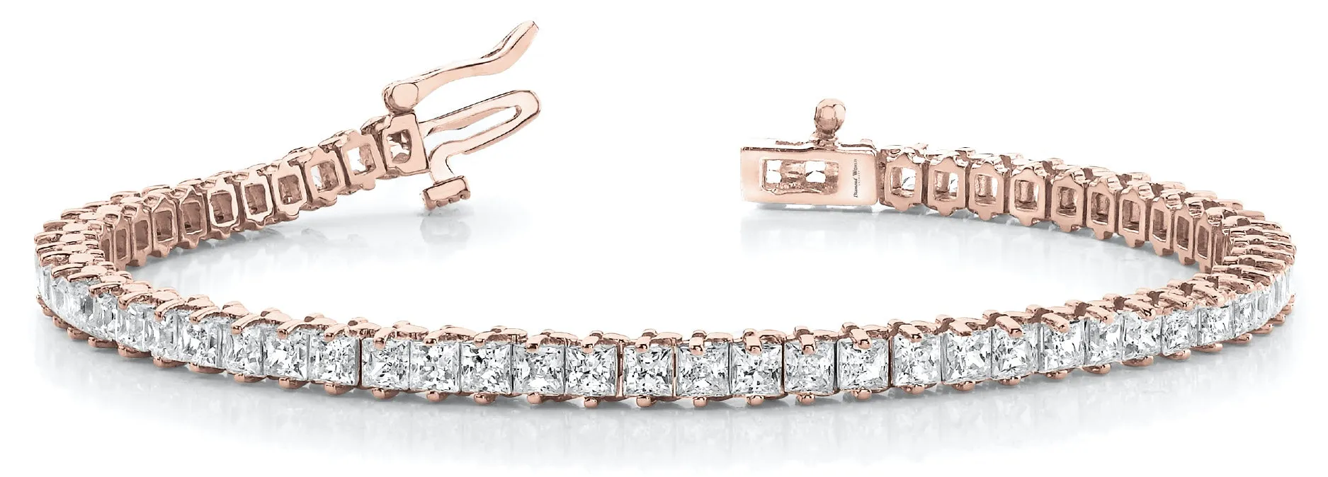 Princess Cut Diamonds "tennis" Bracelet