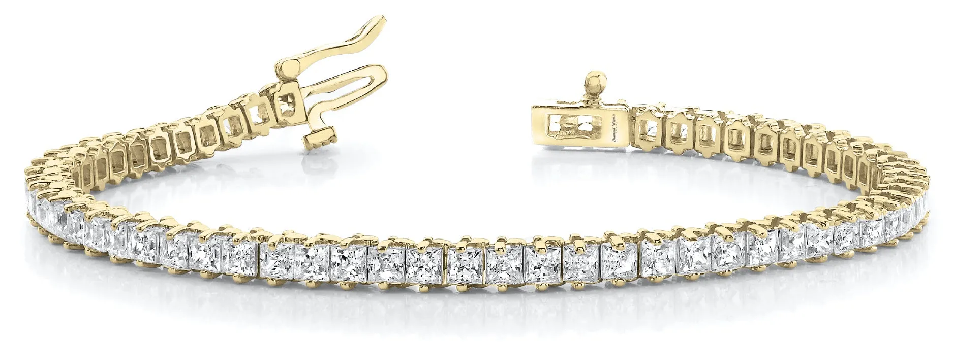 Princess Cut Diamonds "tennis" Bracelet