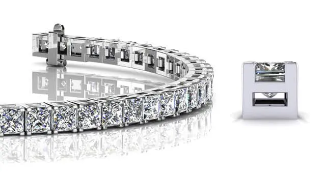 Princess Cut Dreams Lab-Grown Diamond Bracelet with 14.40 ct.(finished) 3.7mm