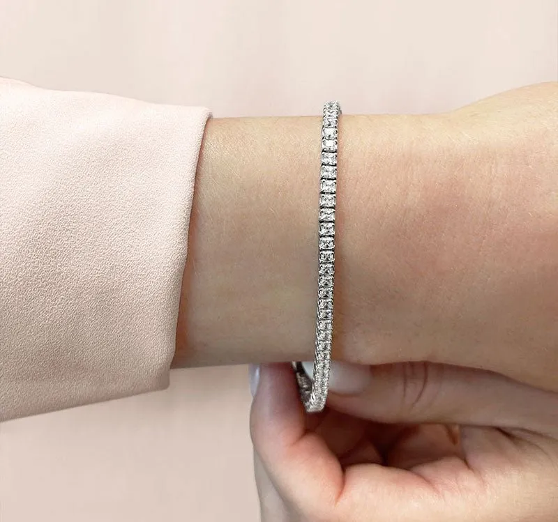 Princess Cut Dreams Lab-Grown Diamond Bracelet with 17.50 ct.(finished) 4.5mm