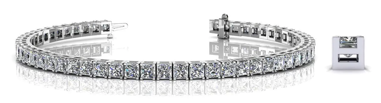Princess Cut Dreams Lab-Grown Diamond Bracelet with 17.50 ct.(finished) 4.5mm