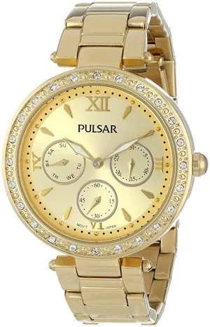 Pulsar Women's PP6106 Analog Display Japanese Quartz Gold Watch