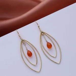 Pure Silver Earrings - Touch Of Beauty Carnalian