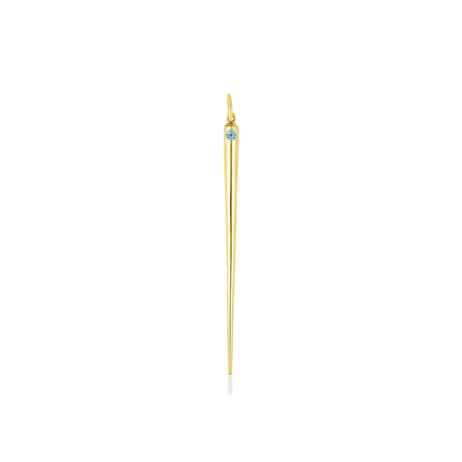Quill Spike Charm with Birthstone