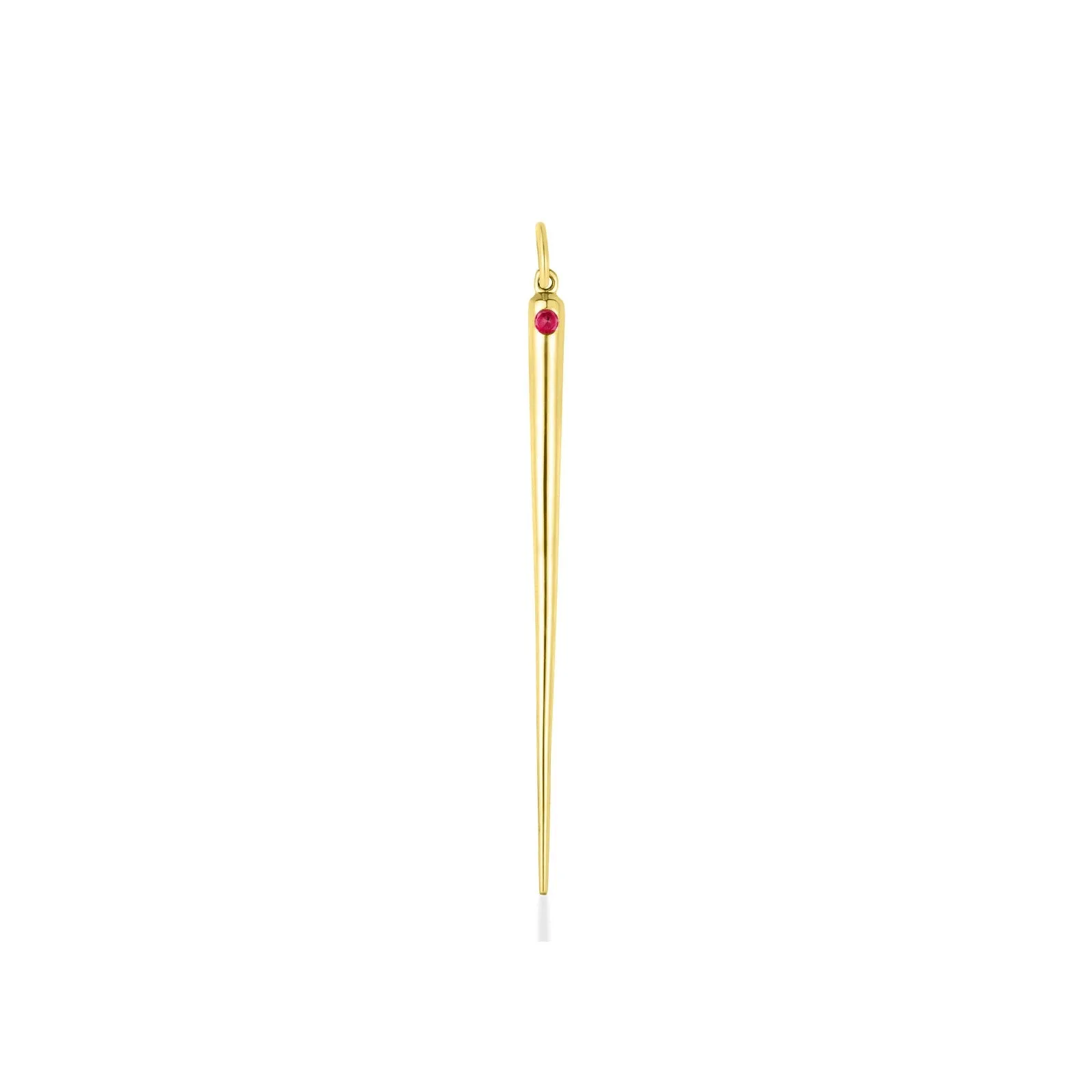 Quill Spike Charm with Birthstone