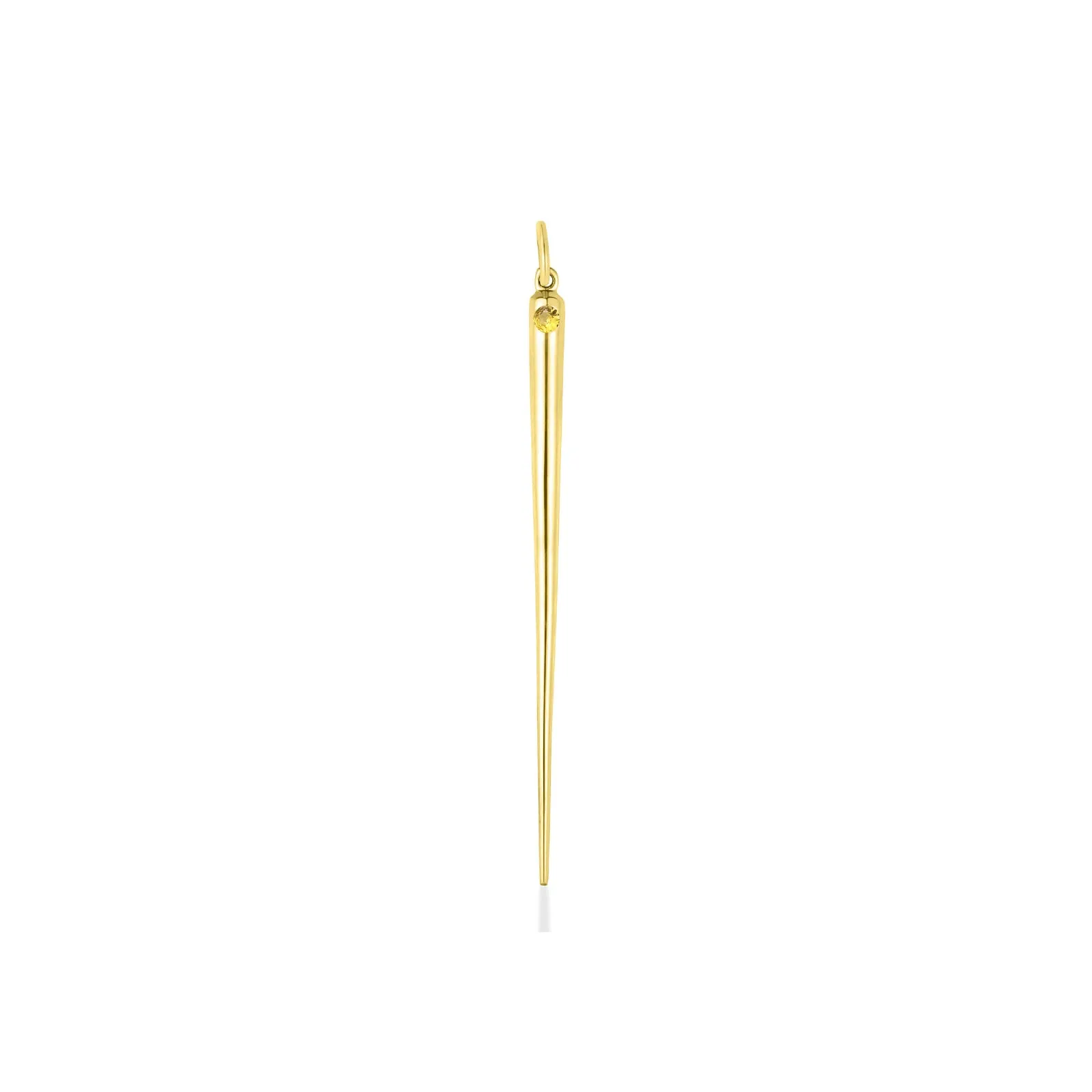 Quill Spike Charm with Birthstone