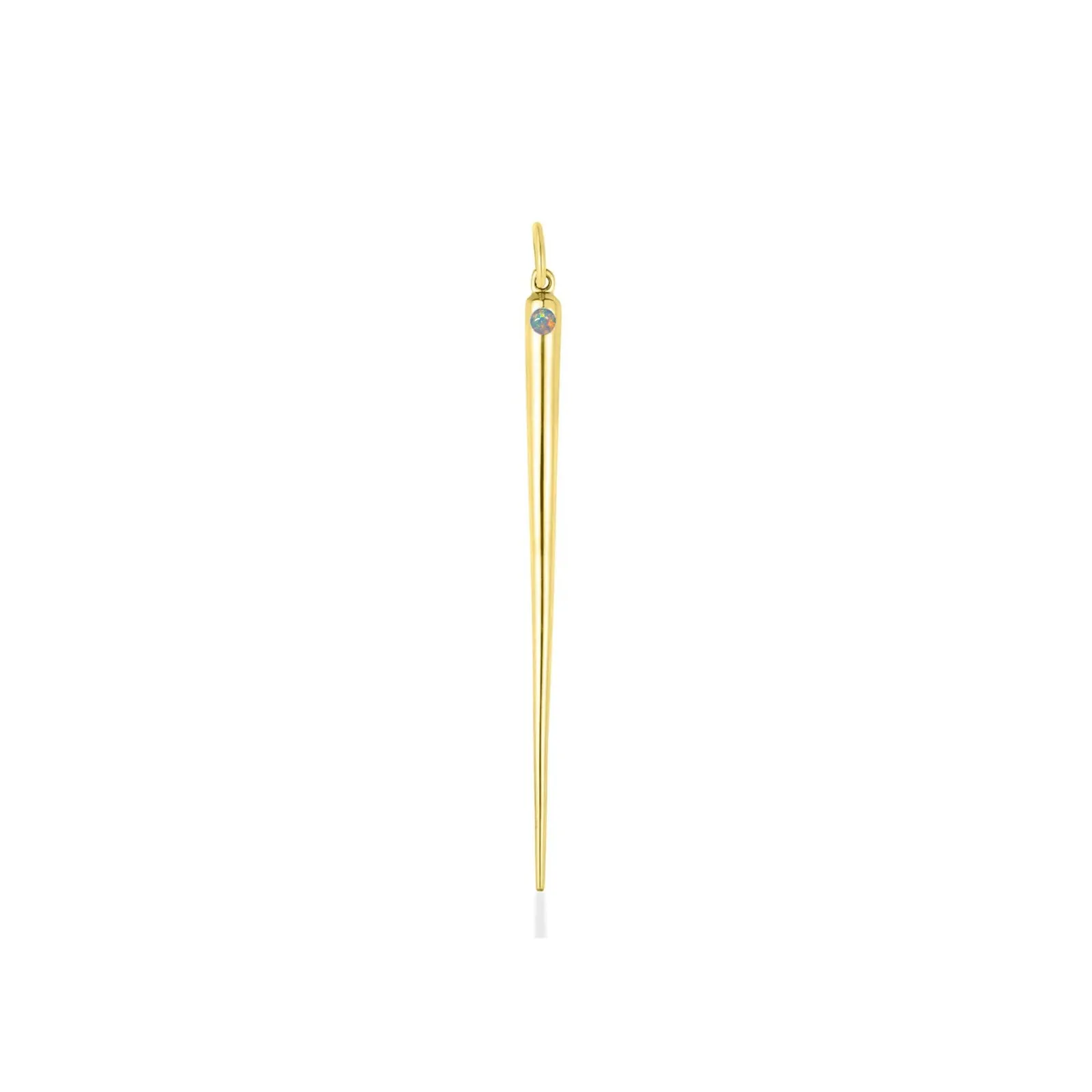 Quill Spike Charm with Birthstone