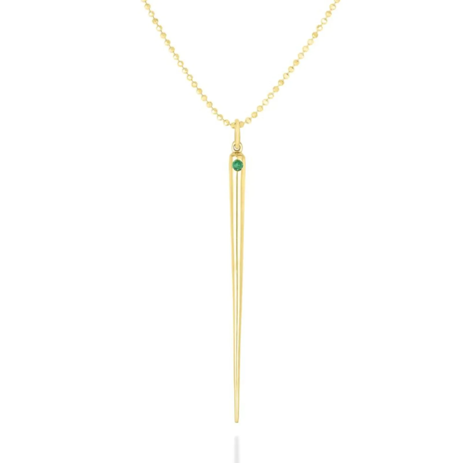 Quill Spike Charm with Birthstone