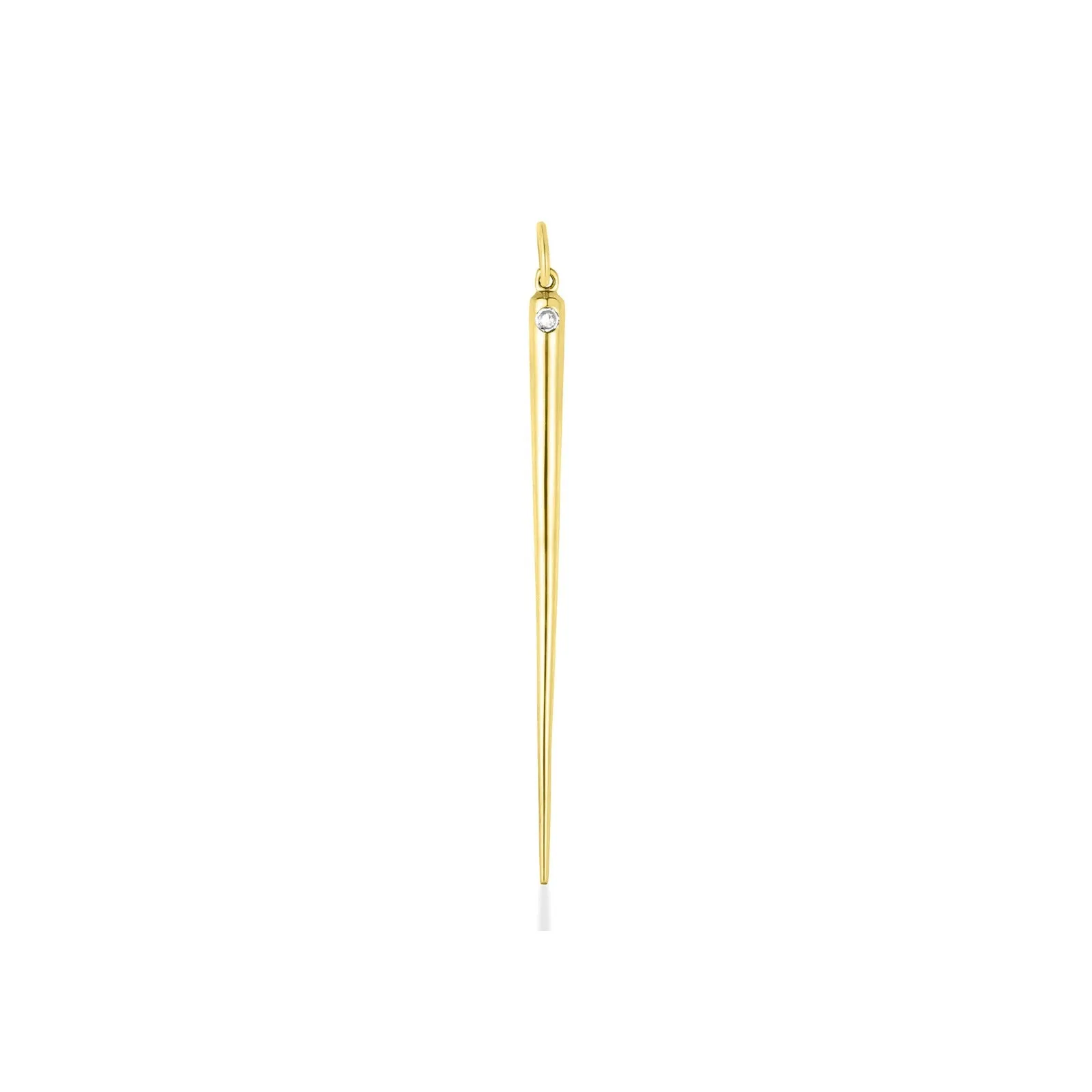 Quill Spike Charm with Birthstone