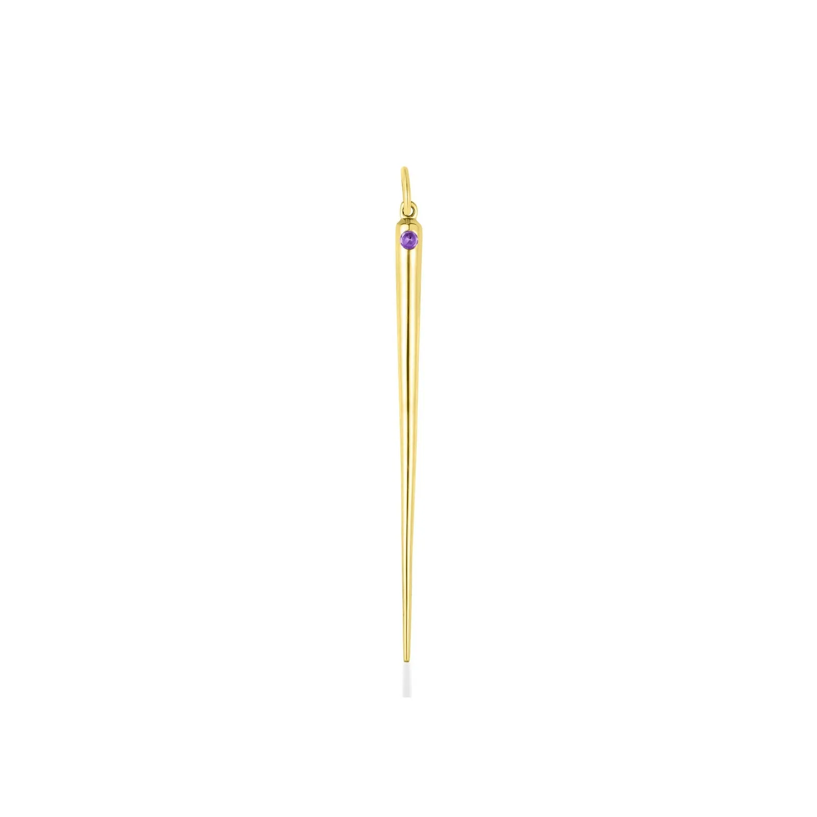 Quill Spike Charm with Birthstone