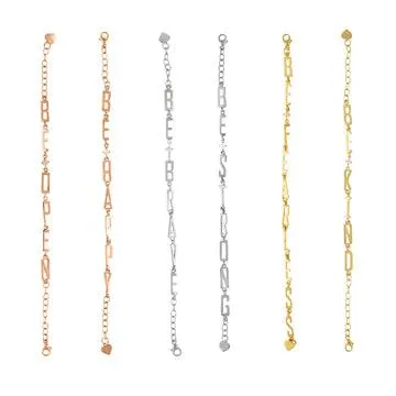 "Just Be" Mantra Diamond Bracelets