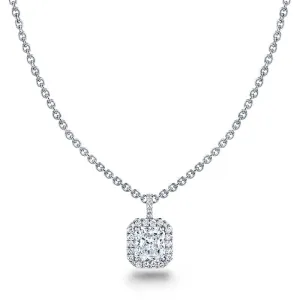 Radiant Cut Diamond Necklace