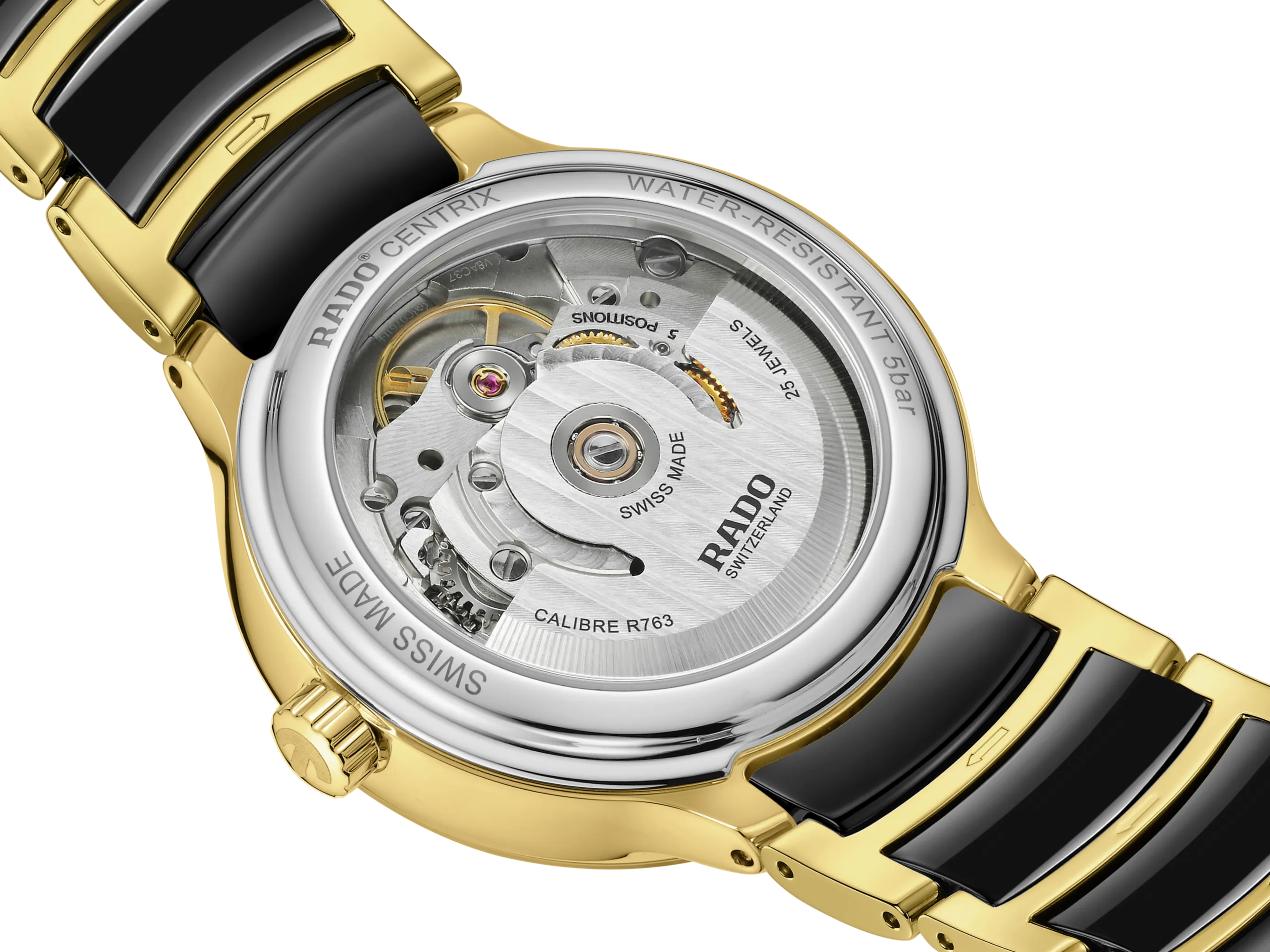 Rado Centrix Automatic Diamonds Black Dial Women 35MM