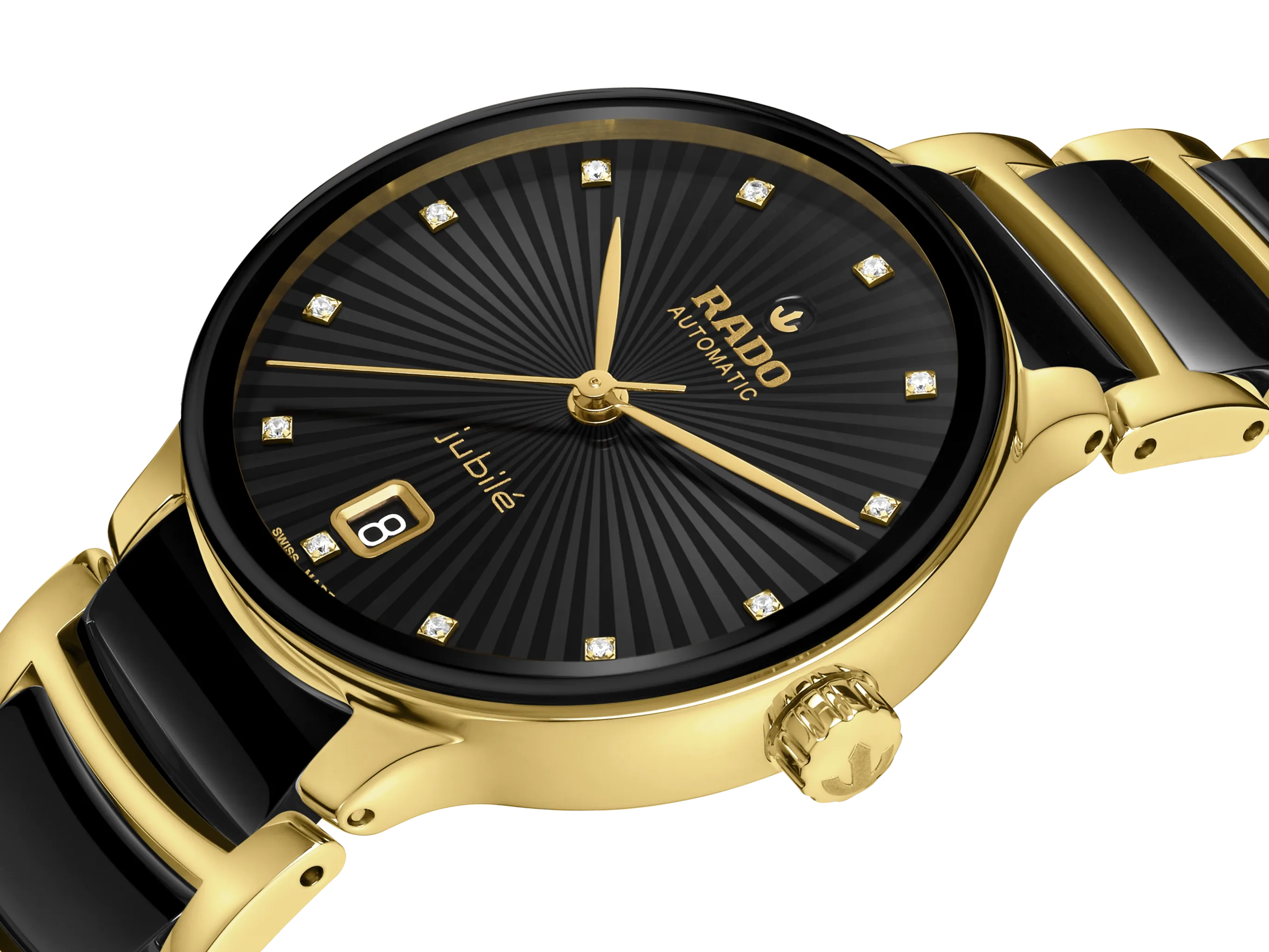 Rado Centrix Automatic Diamonds Black Dial Women 35MM