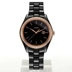 Rado Hyperchrome Quartz Diamond Black Dial Ladies Watch R32123152