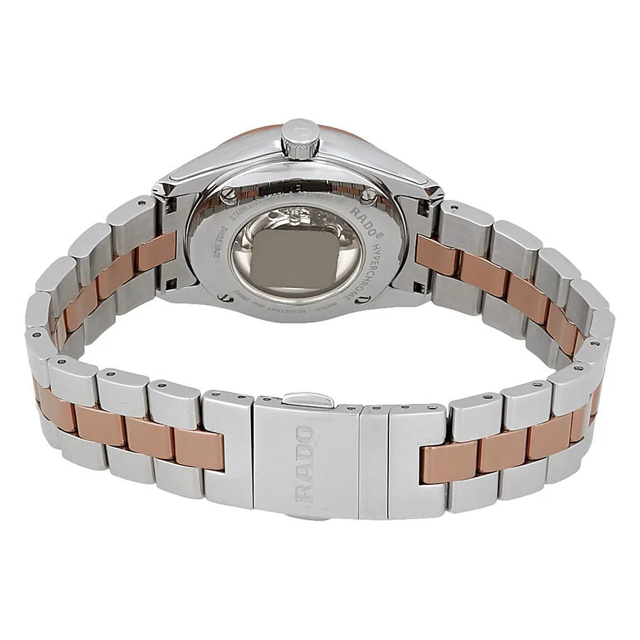 Rado HyperChrome S Automatic Mother Of Pearl Diamond Dial Ladies Two Tone Watch R32087902