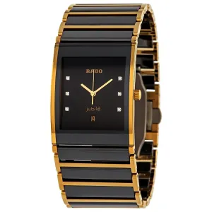 Rado Integral XL Black Dial Men's Two Tone Watch R20862752