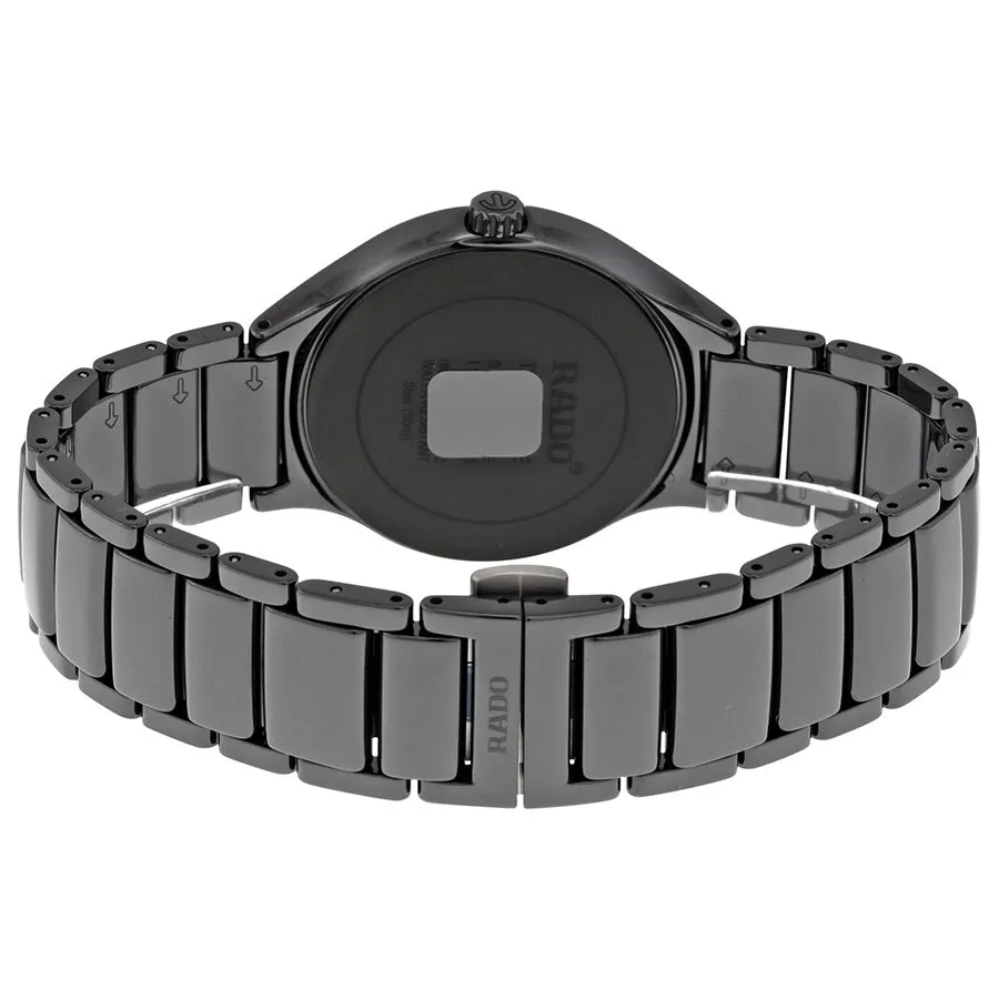 Rado True Black Dial Black Ceramic Men's Watch R27238712