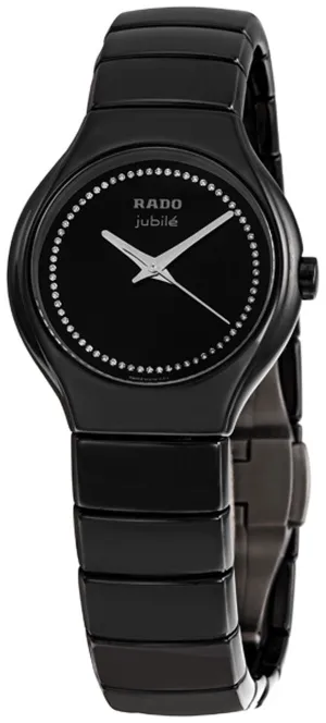 Rado True Jubile Black Ceramic Ladies Watch R27655732