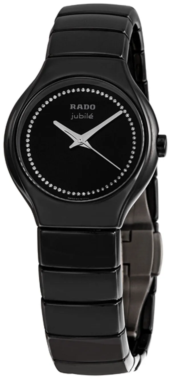 Rado True Jubile Black Ceramic Ladies Watch R27655732