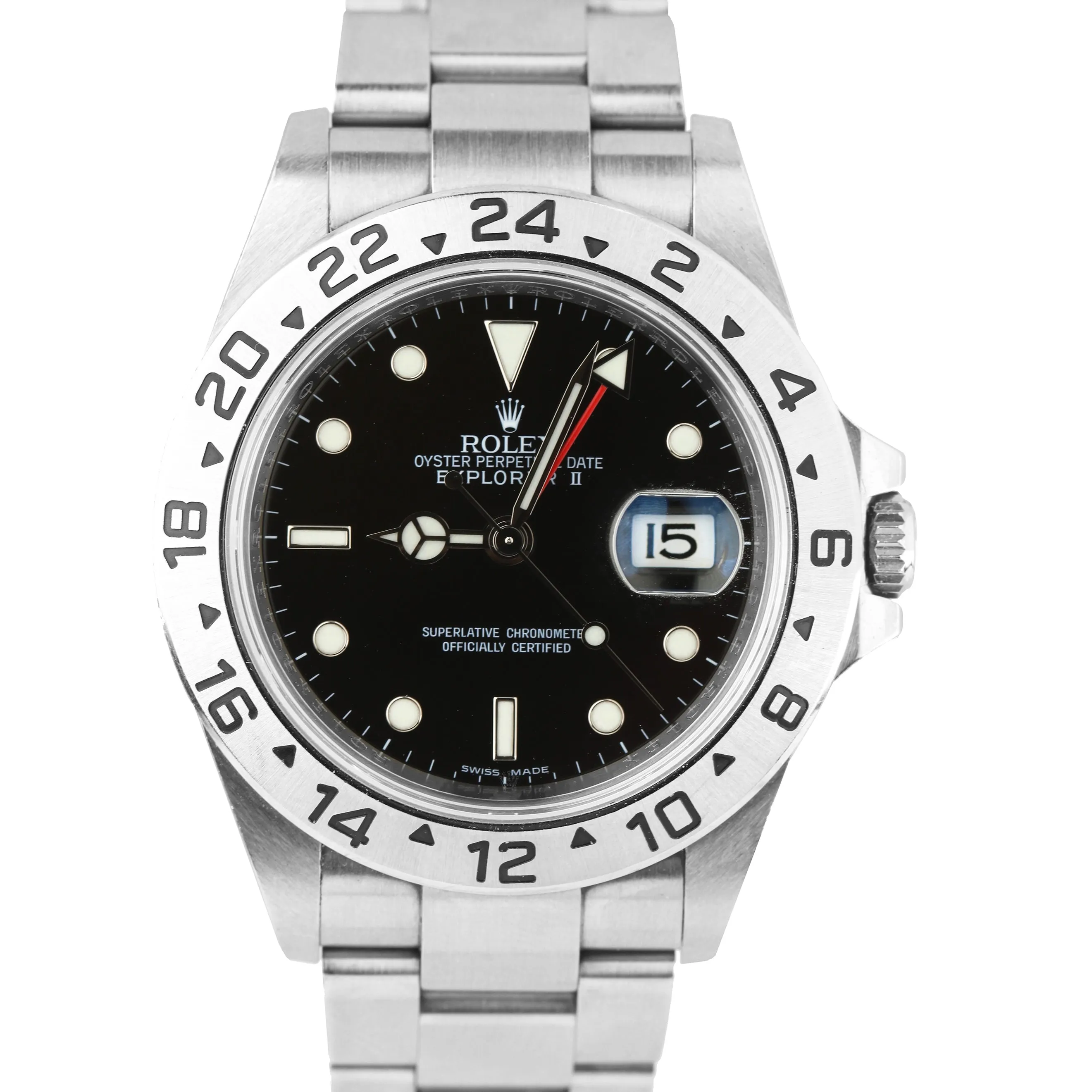 RANDOM SERIAL UNPOLISHED 3186 MOVEMENT 2010 Rolex Explorer II Black Watch 16570