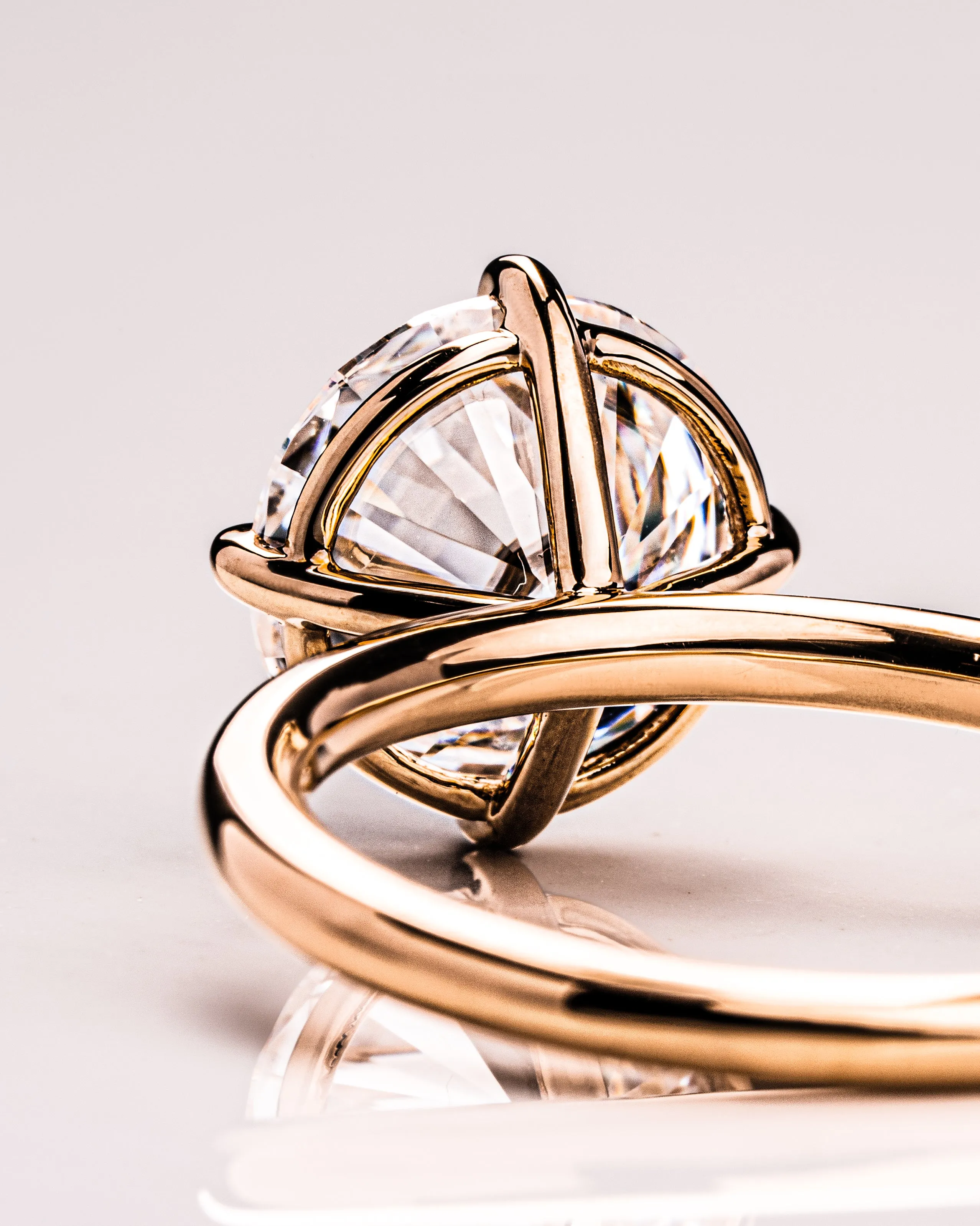 Ready to Ship - Randi (NSEW Prongs) - Round Brilliant (H&A)