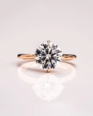 Ready to Ship - Randi (NSEW Prongs) - Round Brilliant (H&A)