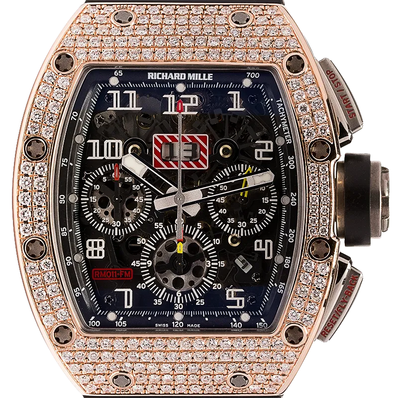 Richard Mille RM011 Felipe Massa Custom Diamond Set Bezel