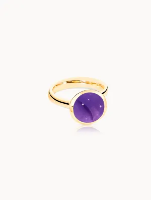 Ring BOUTON large Amethyst Amethyst