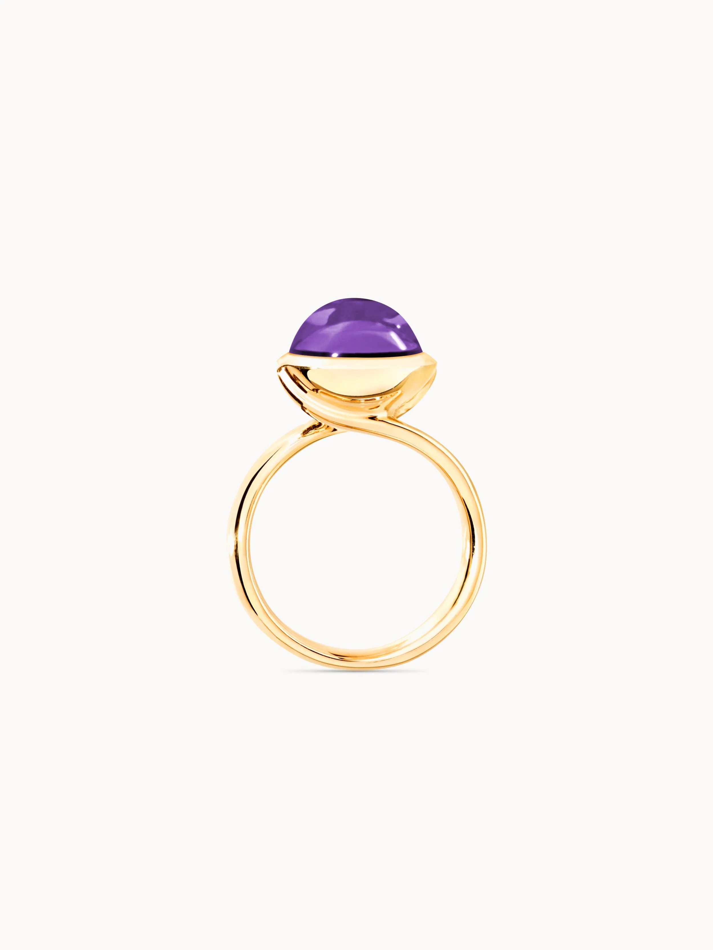 Ring BOUTON large Amethyst Amethyst