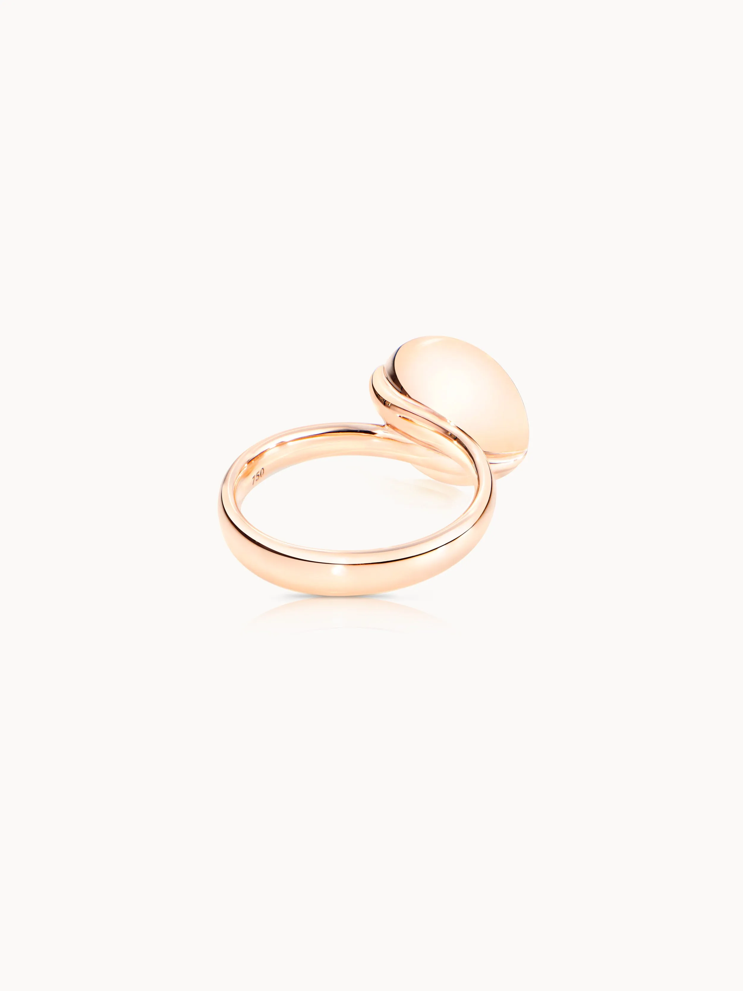 Ring BOUTON large Chalcedony blue blue Chalcedony
