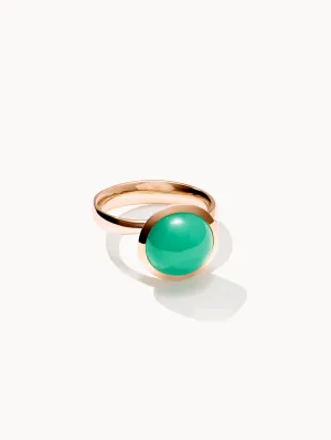 Ring BOUTON large Chrysoprase Chrysoprase