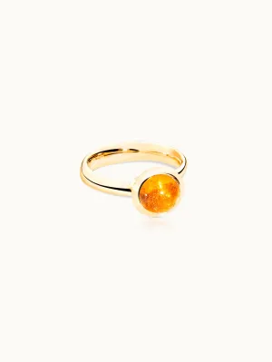 Ring BOUTON small Mandarin Garnet Mandarin Garnet
