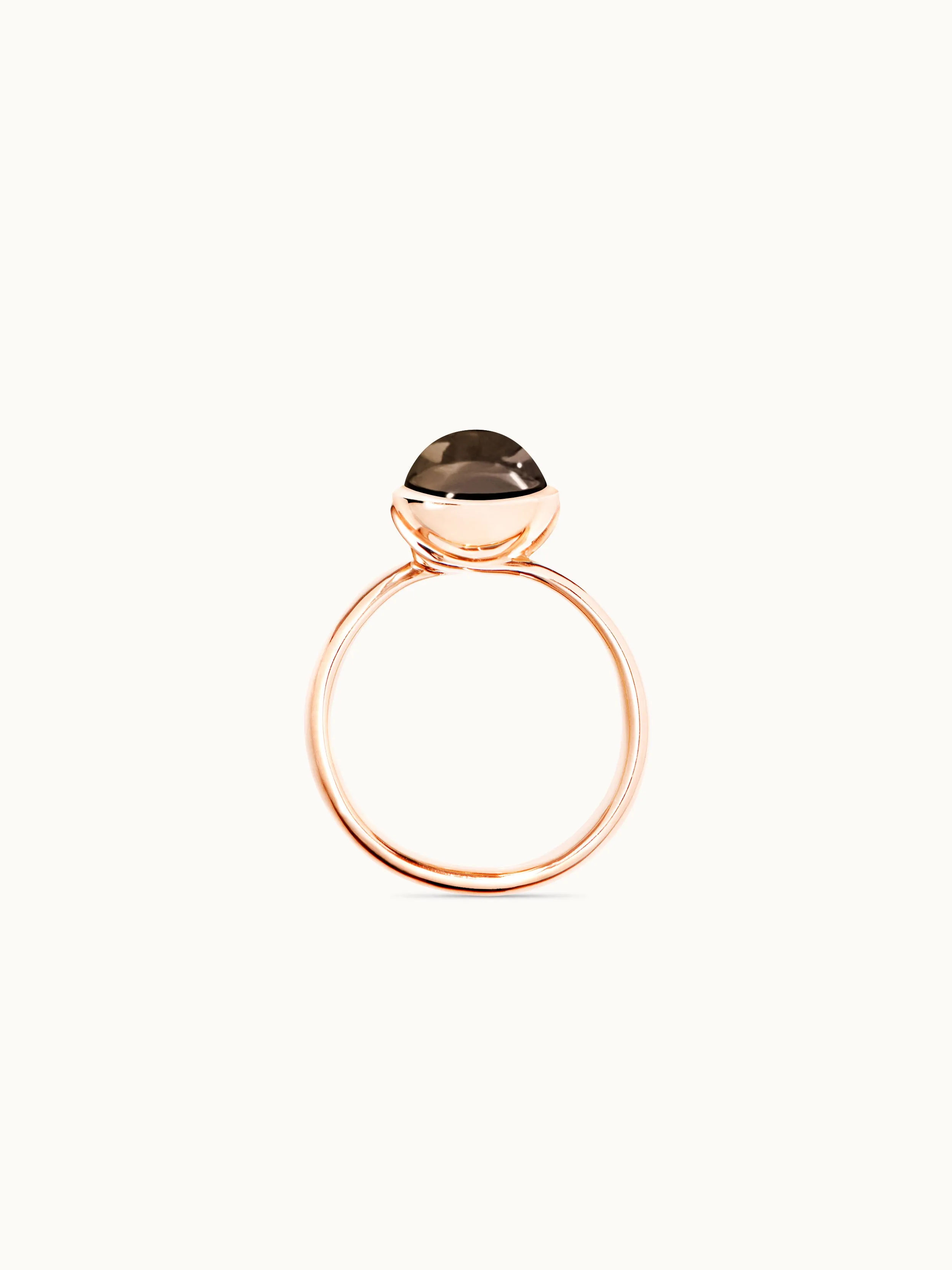 Ring BOUTON small Smoky Quartz Smoky Quartz
