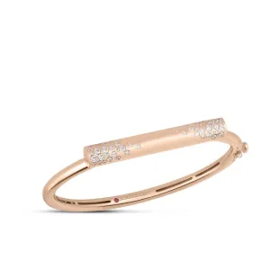 Roberto Coin Domino Speckled Diamond Bar Bangle