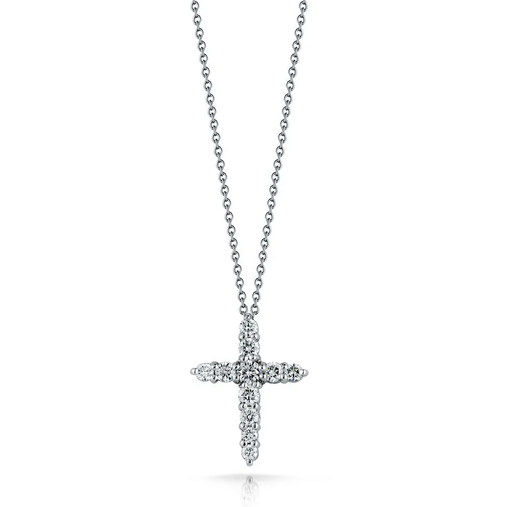 Roberto Coin TINY TREASURES DIAMOND CROSS NECKLACE Pendant