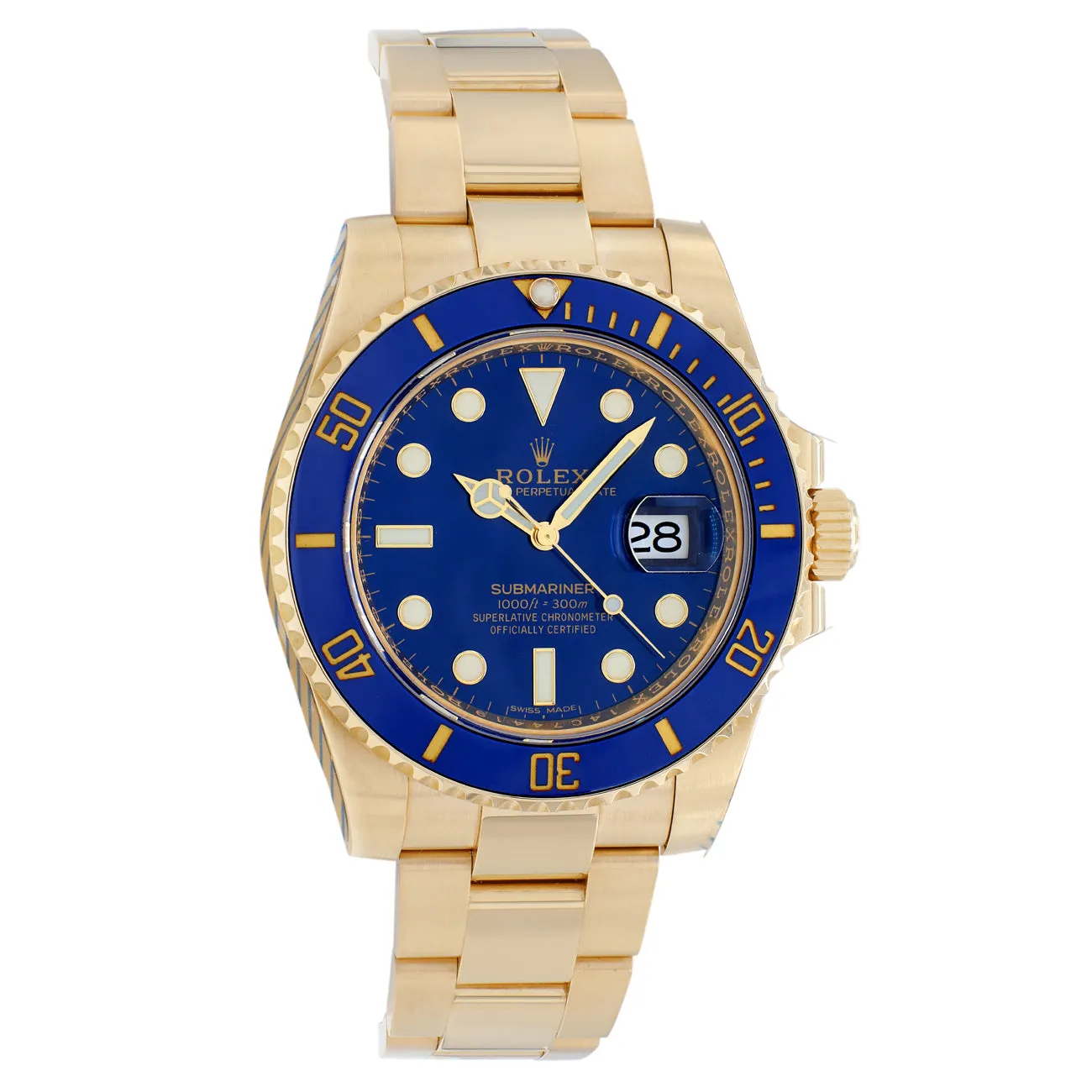Rolex 18K Yellow Gold Submariner Date 116618LB