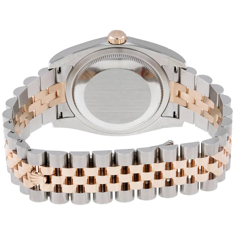 Rolex Datejust 36 Black Dial Stainless Steel and 18K Everose Gold Jubilee Bracelet Automatic Men's Watch 116231BKJDJ