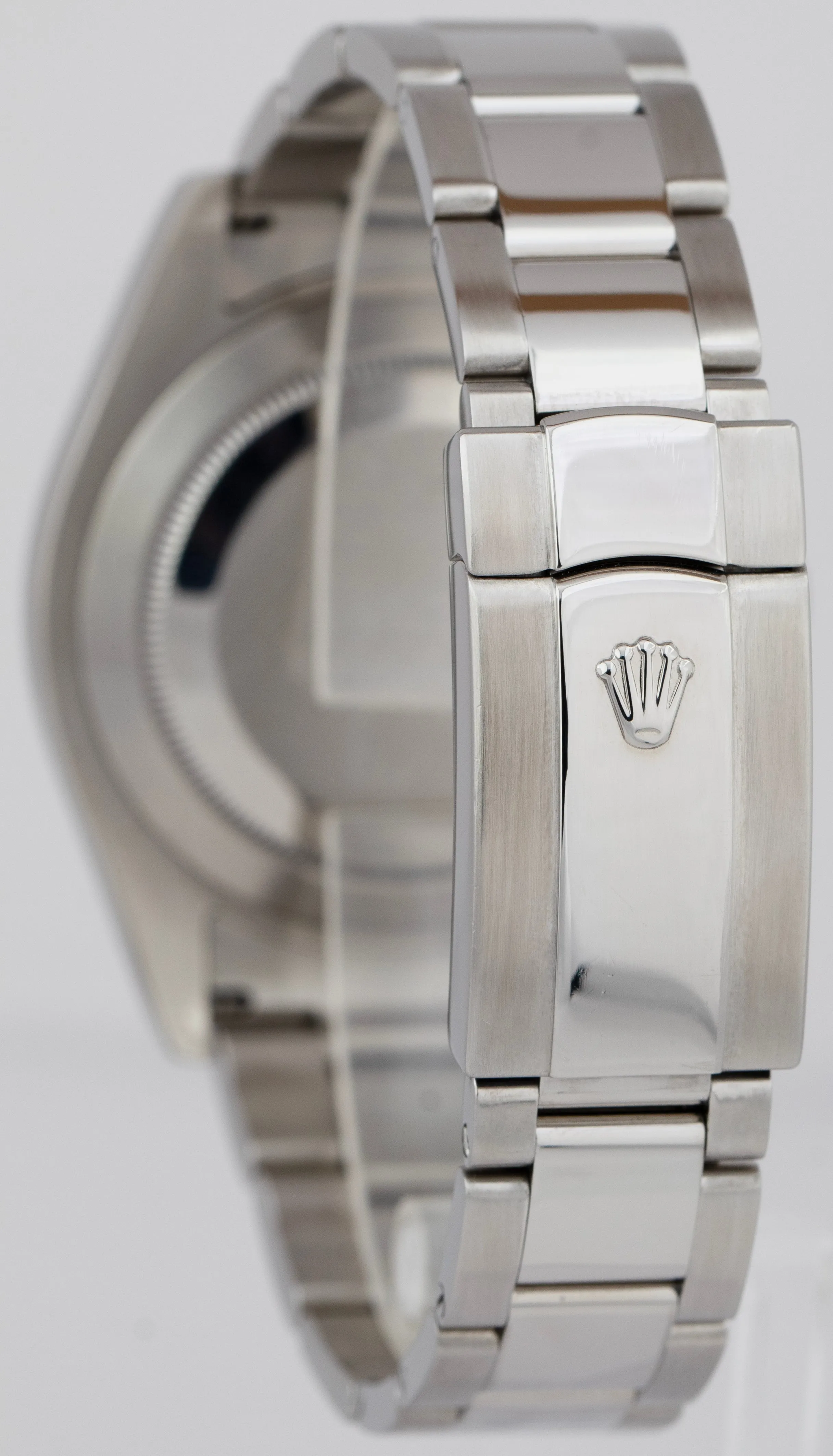 Rolex DateJust II Gray Black Roman Dial 41MM Steel 18K White Gold Watch 116334