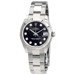 Rolex Datejust Lady 31 Black Dial Stainless Steel Oyster Bracelet Automatic Watch 178274BKDO