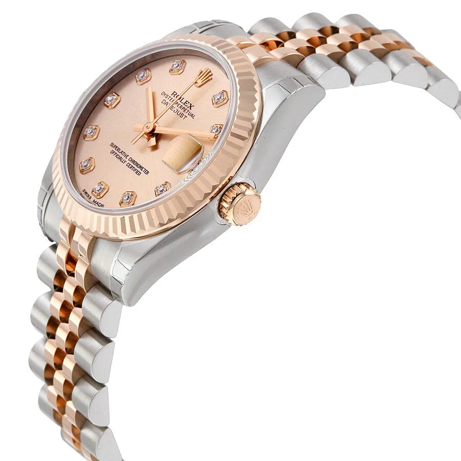 Rolex Datejust Lady 31 Pink Dial Stainless Steel and 18K Everose Gold Jubilee Bracelet Automatic Watch 178271PDJ