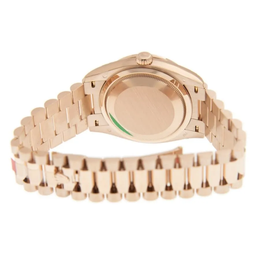 Rolex Day-Date 36 Rose Diamond Dial Automatic 18kt Everose Gold President Watch 128345PDP