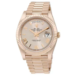 Rolex Day-Date 40 Sundust Dial 18K Everose Gold President Automatic Men's Watch 228235SNRP