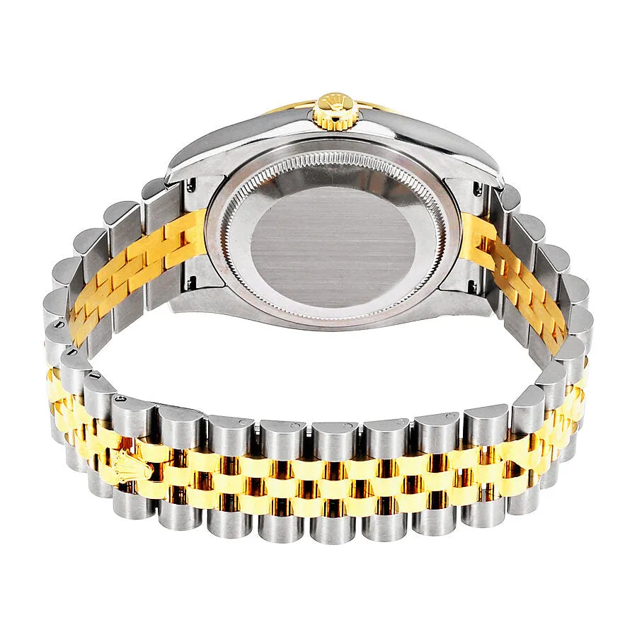 Rolex Oyster Perpetual Datejust 36 Black Dial Stainless Steel and 18K Yellow Gold Jubilee Bracelet Automatic Ladies Watch 116243BKDJ