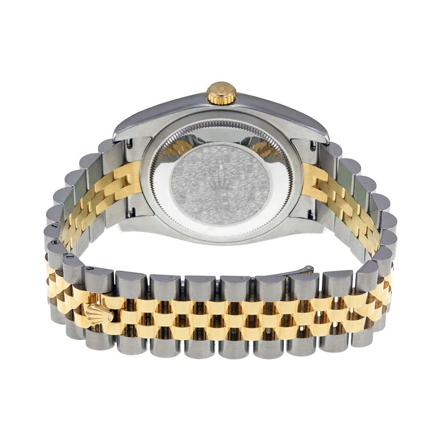 Rolex Oyster Perpetual Datejust 36 Black Mother of Pearl Dial Stainless Steel and 18K Yellow Gold Jubilee Bracelet Automatic Men's Watch 116233BKMDJ
