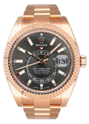 Rolex Sky-Dweller 326935 Slate Dial Mens Watch Box Papers