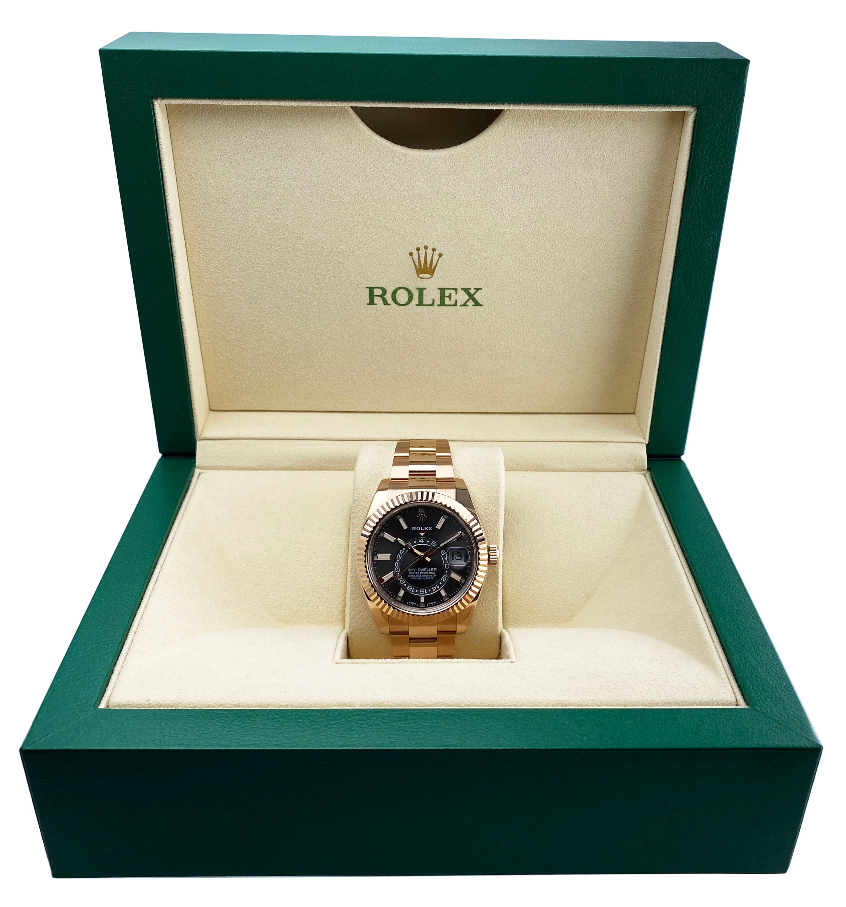 Rolex Sky-Dweller 326935 Slate Dial Mens Watch Box Papers
